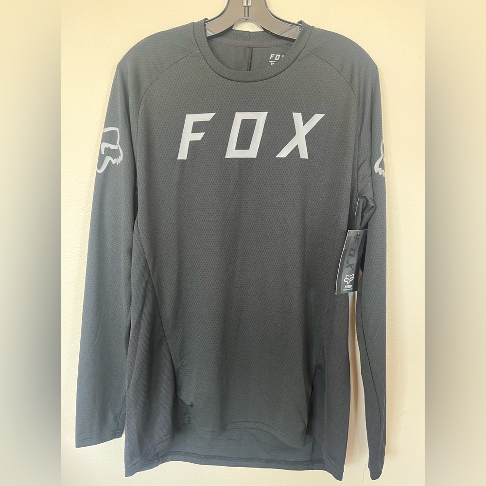 Fox Racing Defend LS Long Sleeve MTB Cycling Jersey Black Men's Medium MD